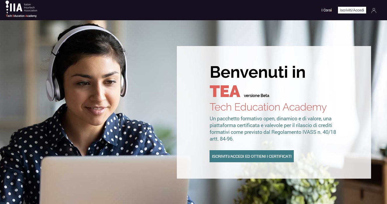 Con Conversion E3, Italian Insurtech Association lancia la piattaforma di e-learning TEA