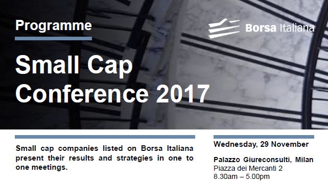 DigiTouch partecipa alla "Small Cap Conference 2017"