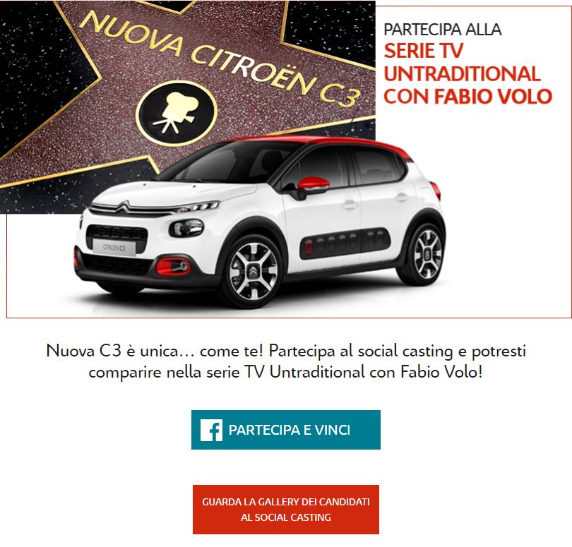 Rassegna Stampa – Contest Social Casting Citroen Italia a cura di E3