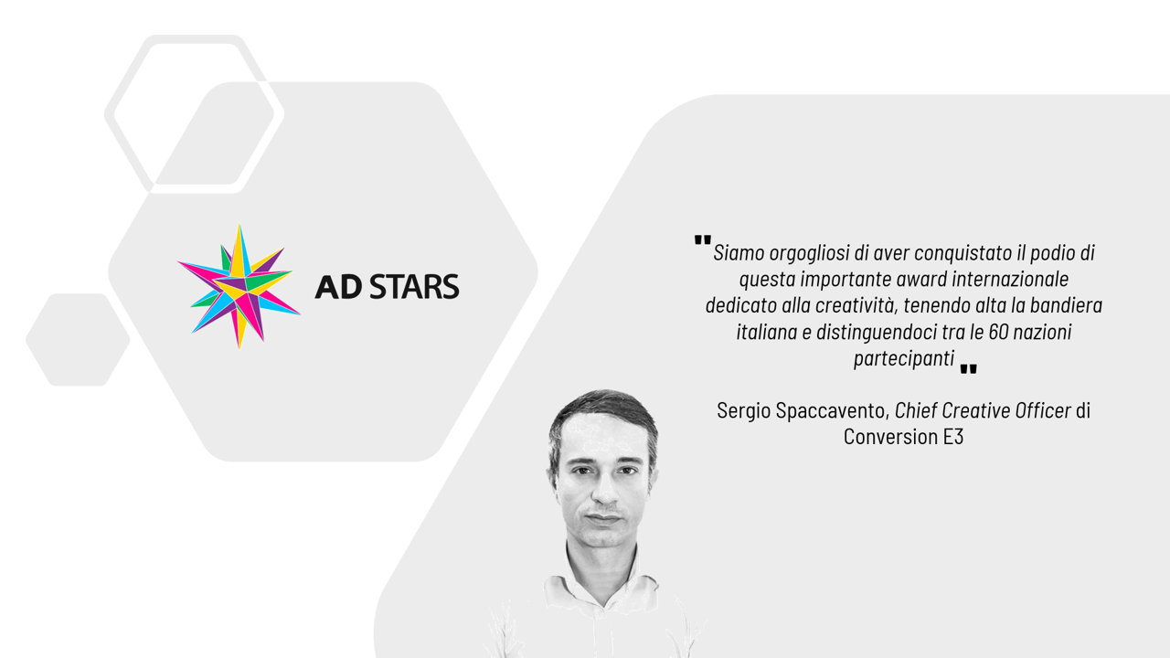 Conversion E3 (Gruppo DigiTouch) conquista la giuria degli AD STARS