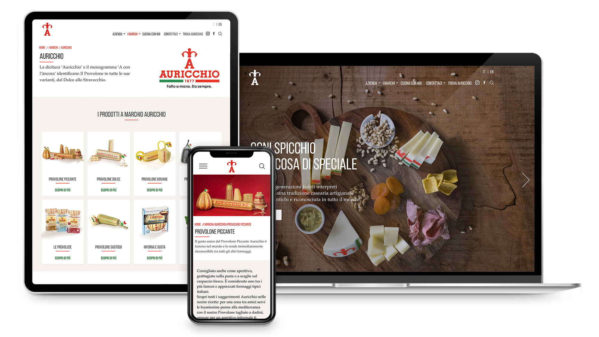Auricchio si riposiziona sul mercato con un progetto di Experience Design firmato da Gruppo DigiTouch
