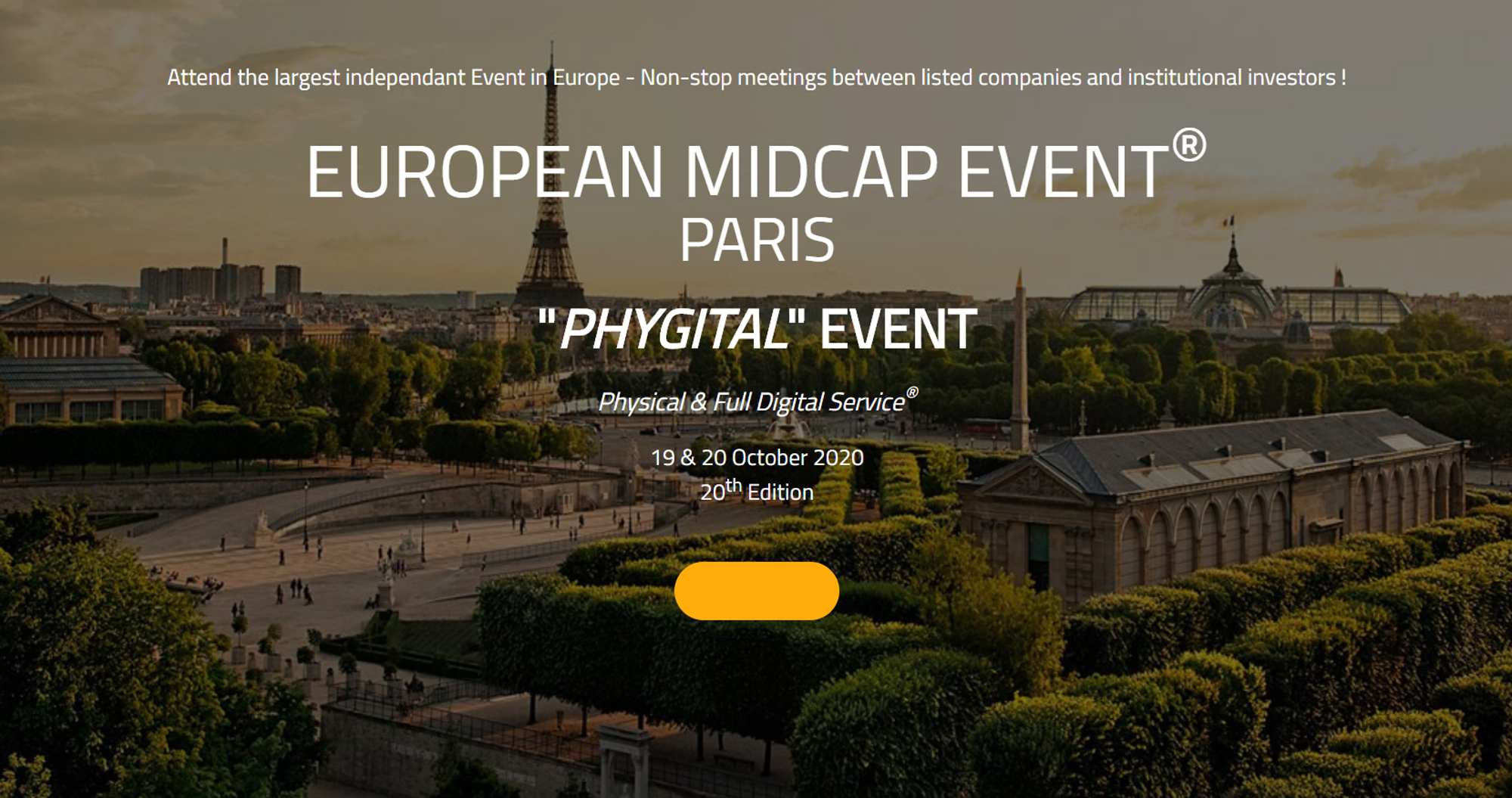 EUROPEAN MIDCAP EVENT PARIS 19-20 ottobre 2020