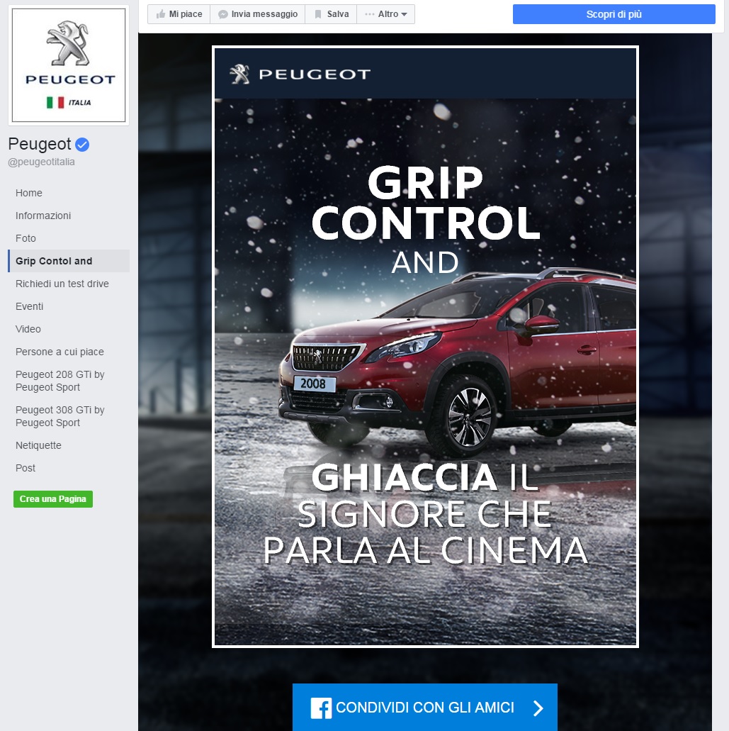 E3 firma la strategia di video branded content e social engagement per la promozione del nuovo SUV Peugeot 2008