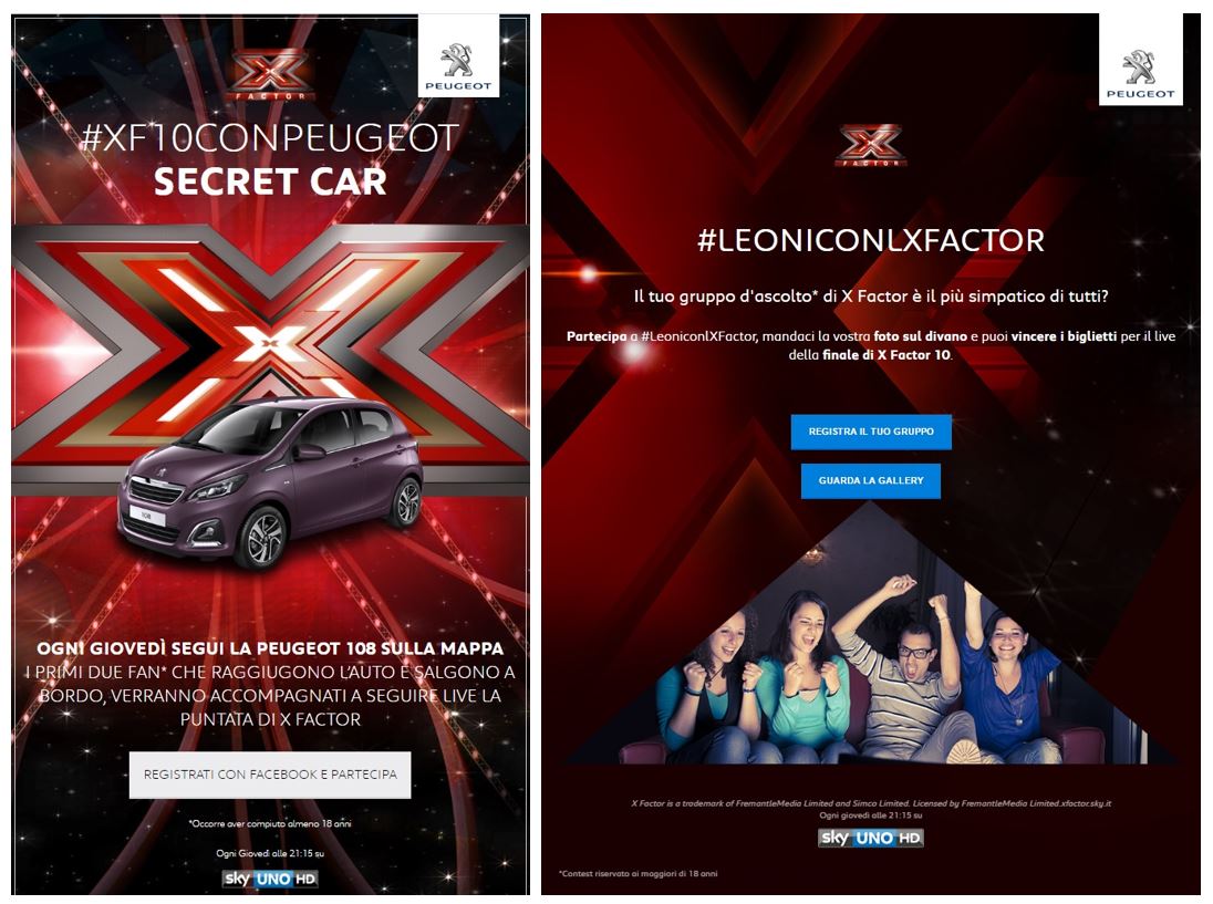 E3 apre ai fan di Peugeot Italia le porte di X Factor 2016