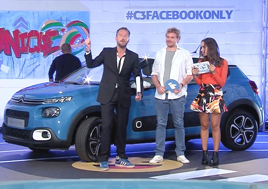 E3 cura per Citroën Italia il Facebook Live per il lancio della Nuova Citroën C3 Facebook – Only Limited Edition