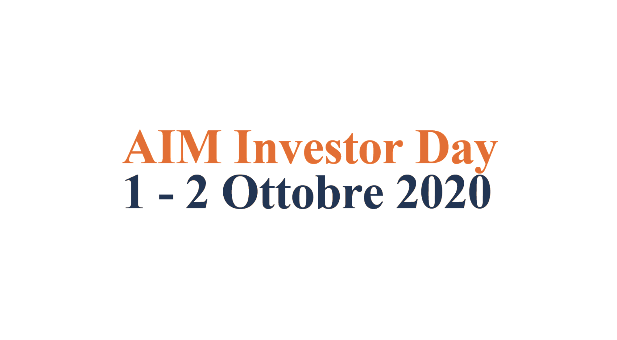 AIM Investor Day 2020